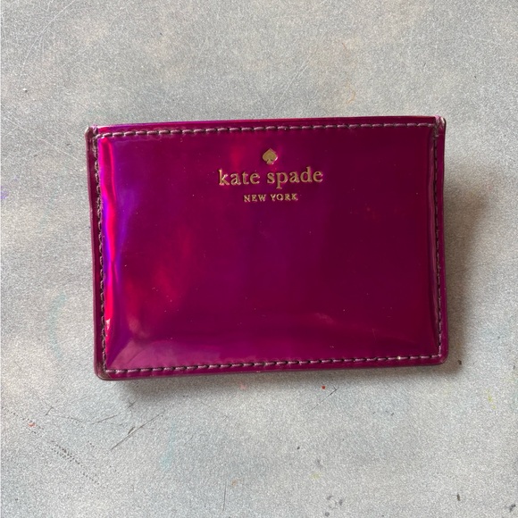 Kate Spade Shiny Holographic Card Holder - Picture 1 of 2